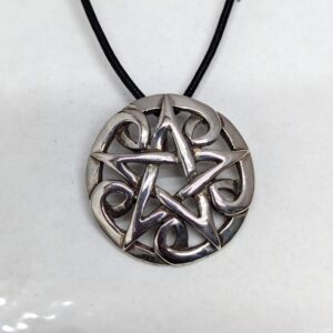 Pentacle in waves knotwork pendant