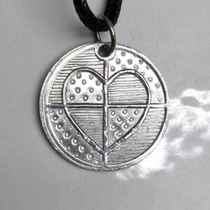 Maiden's Heart coin pendant