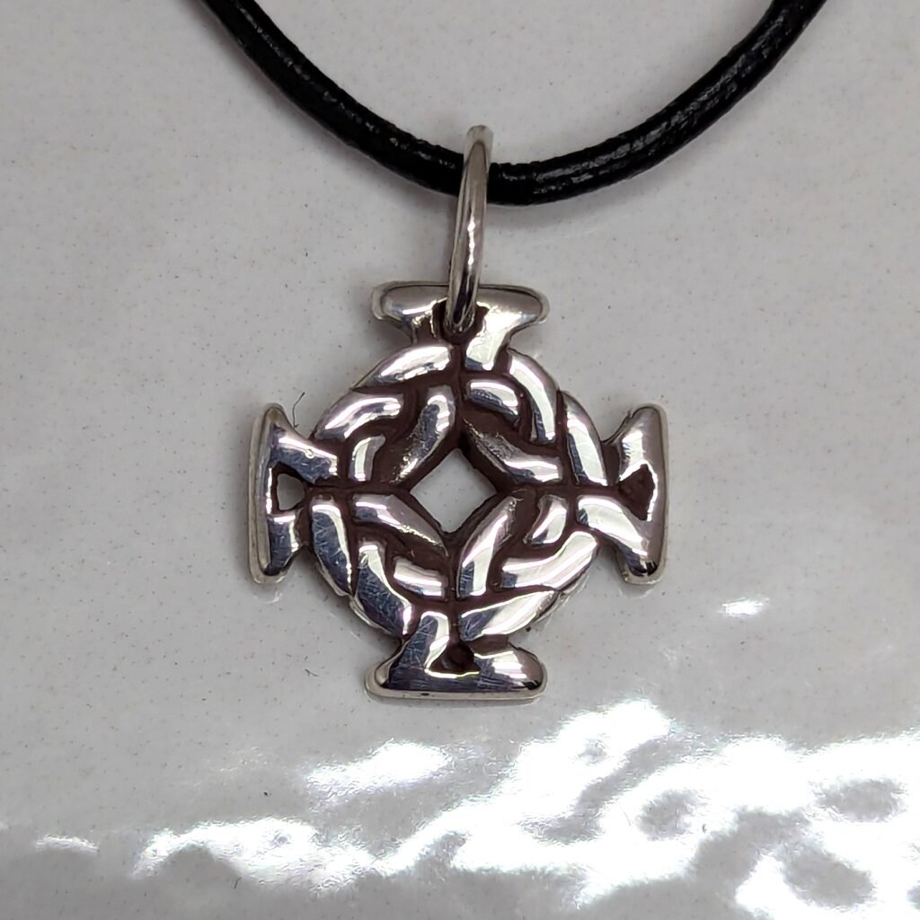 Knotwork equal armed cross