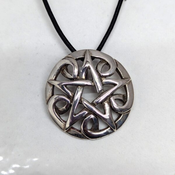 Pentacle in waves knotwork pendant