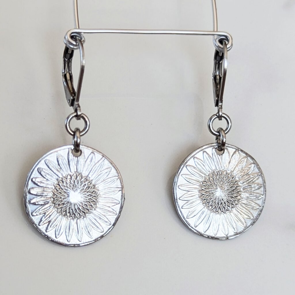 Sunflower earrings