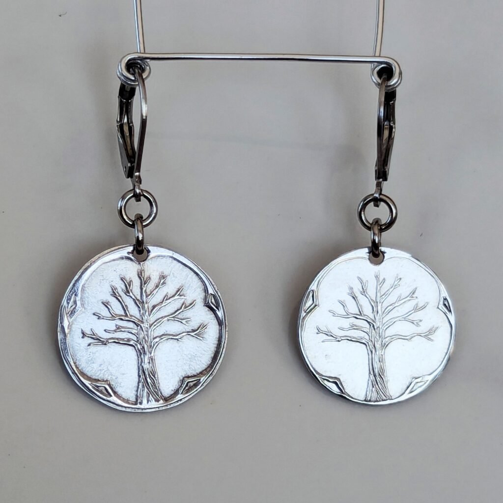 Pear tree earrings