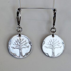 Pear tree earrings