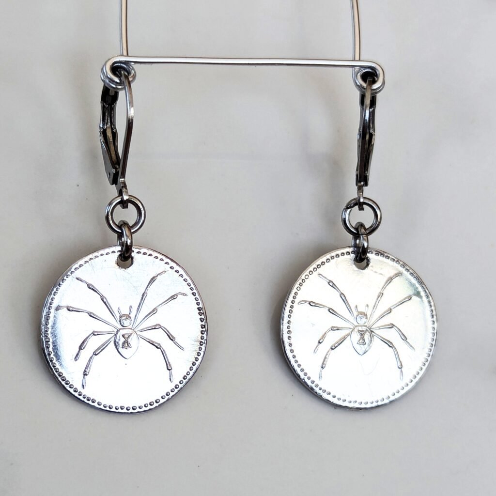 Spider widow earrings