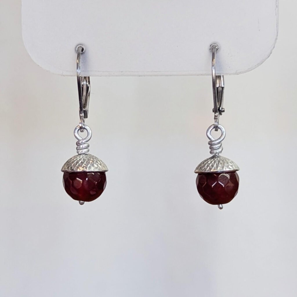 Acorn Gem Earring